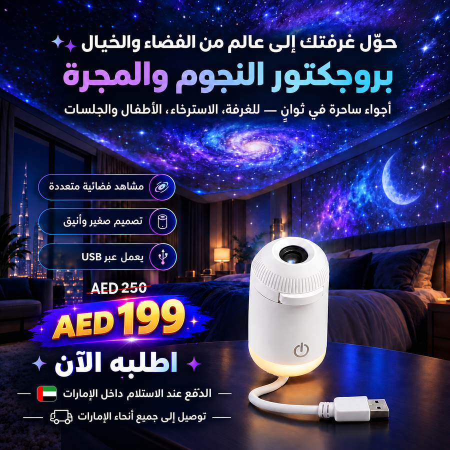 Galaxy Projector Night Light