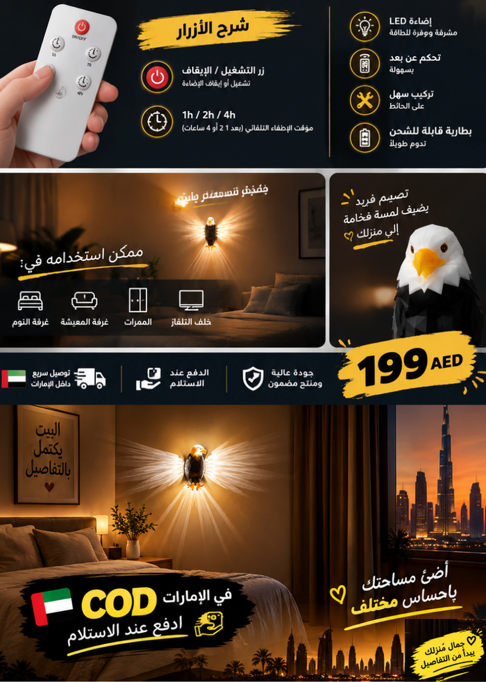 مصباح جناح النسر 🦅